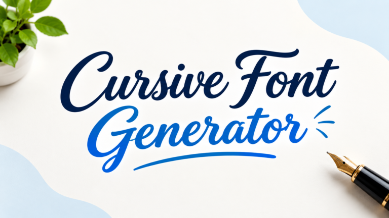 Cursive Font Generator