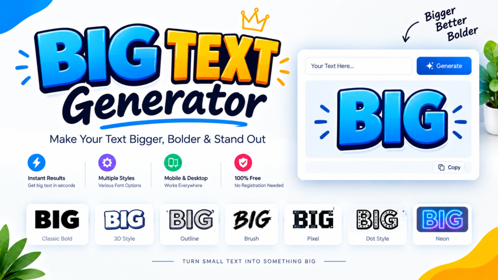 Big Text Generator