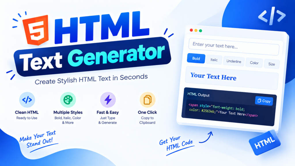 HTML Text Generator