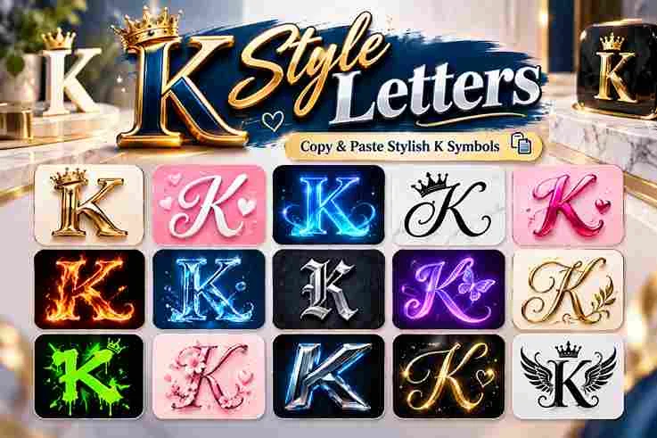 K Style Letters