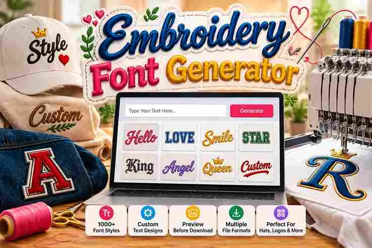 Embroidery Font Generator